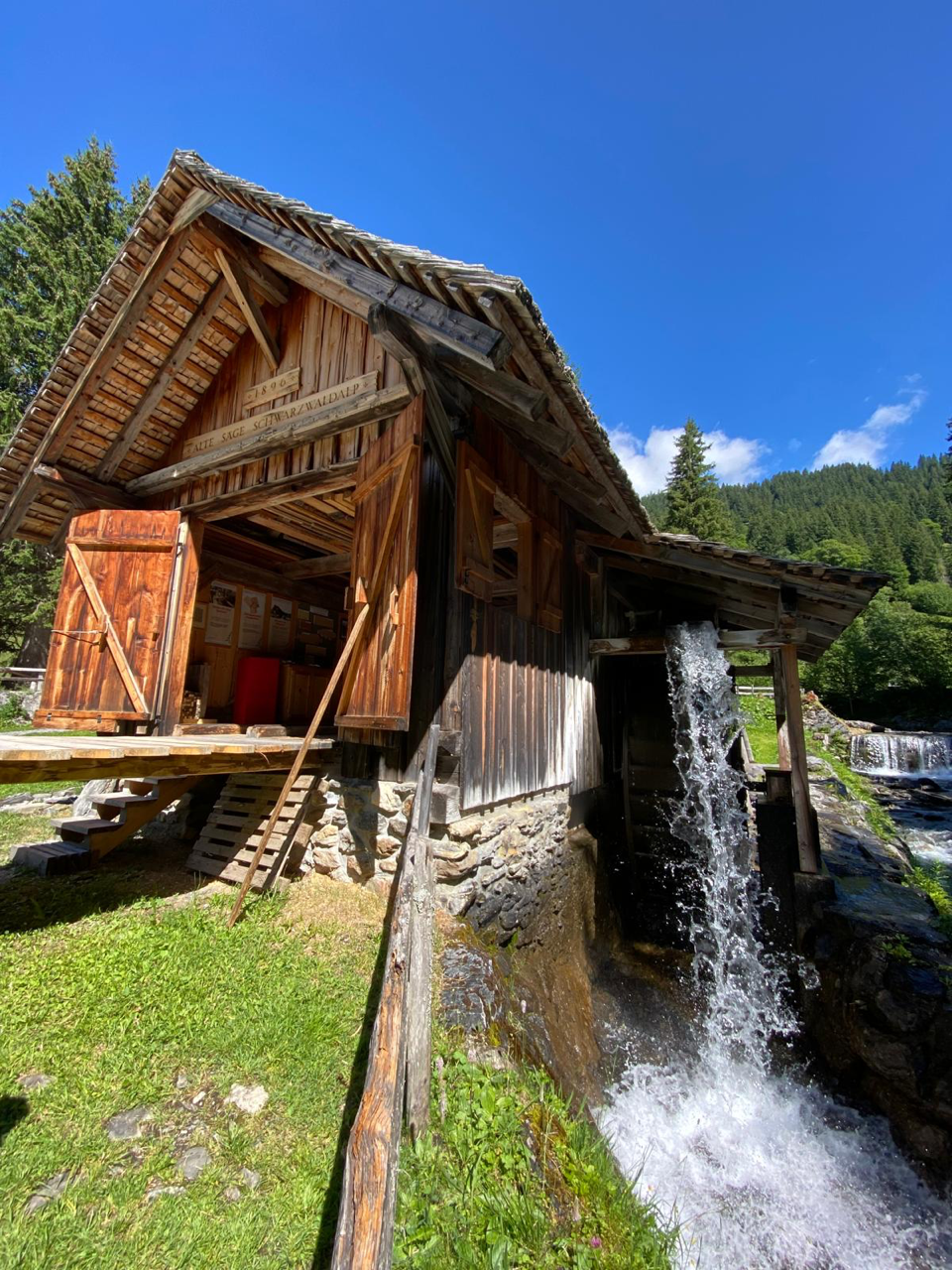 Historische Säge auf der Schwarzwaldalp.