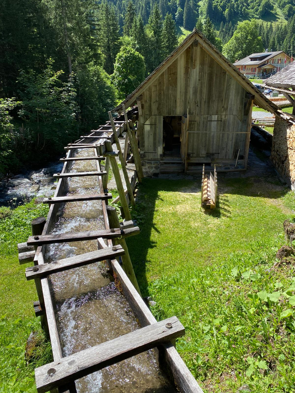Historische Säge auf der Schwarzwaldalp.