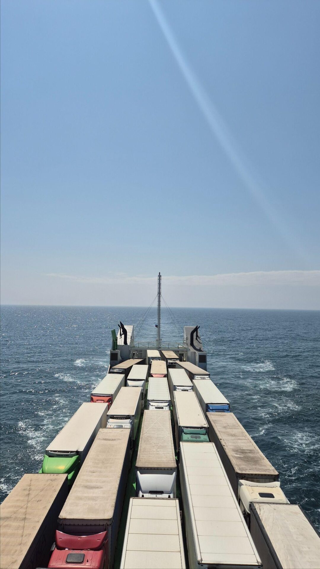 Traversée de la mer Caspienne.