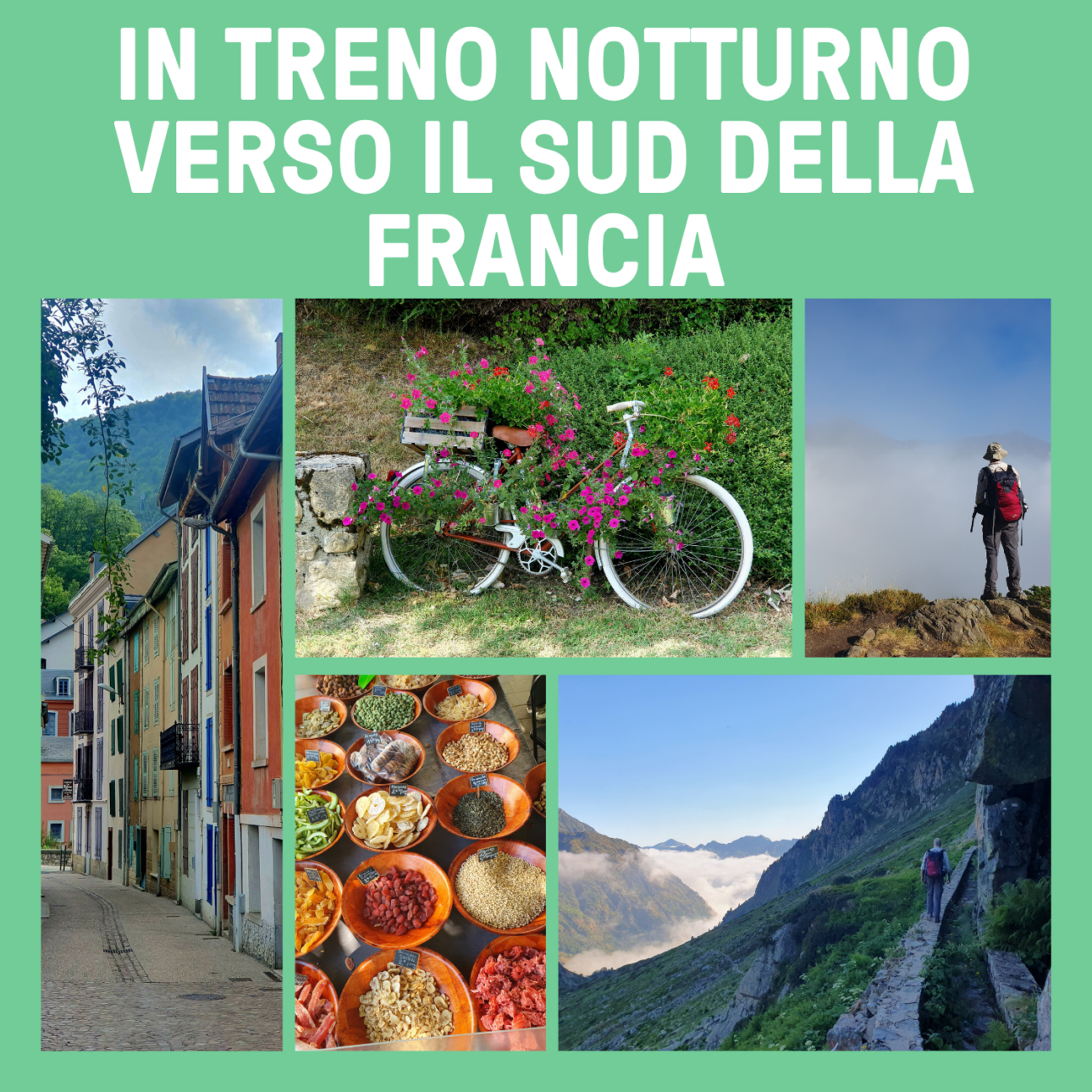 In treno notturno verso il sud della Francia